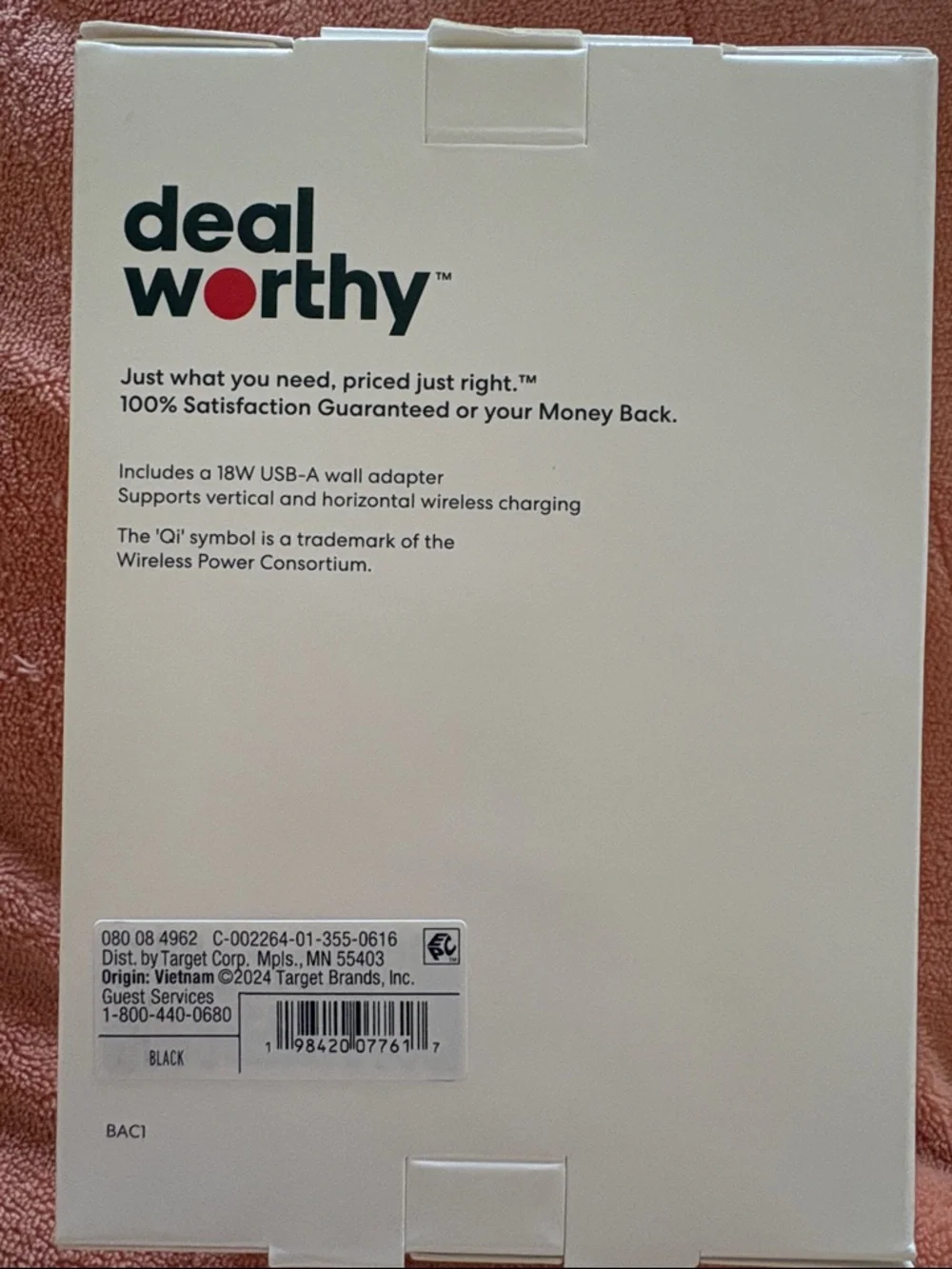 Target Dealworthy Wireless Charging Stand in Black